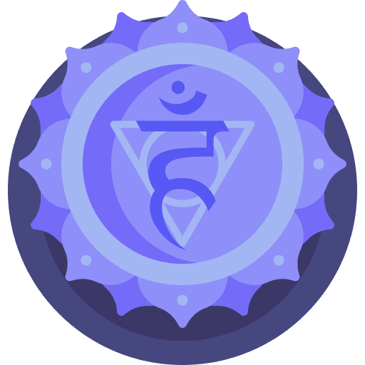 Vishuddha religion cultures shapes and symbols icon