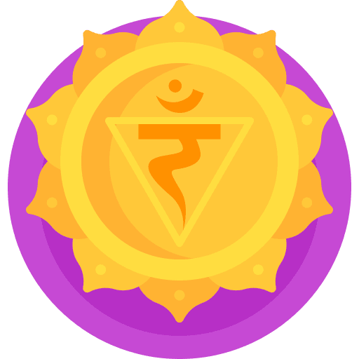 Manipura yoga petals meditation icon Manipura yoga petals meditation icon