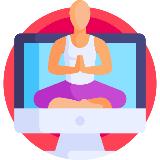 Meditation yoga avatar people icon Meditation yoga avatar people icon