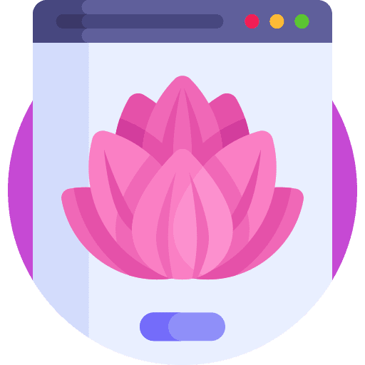 Website medical app yoga fitness icon Website medical app yoga fitness icon