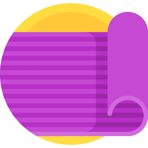 Yoga mat sports and competition excercise wellness icon Yoga mat sports and competition excercise wellness icon