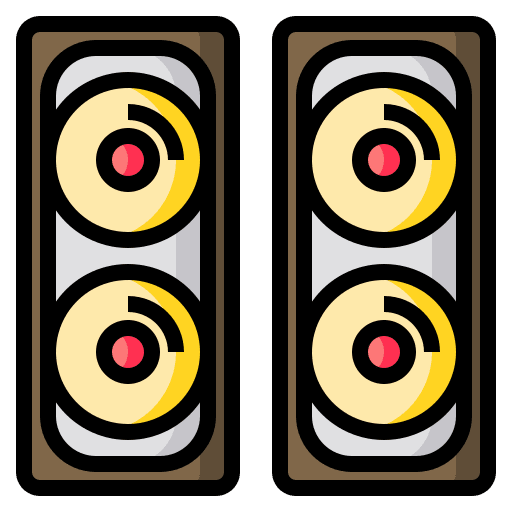 Speaker music box audio box sound box icon