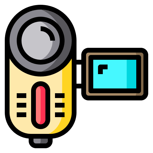 Video recorder handy cam recorder video camera icon