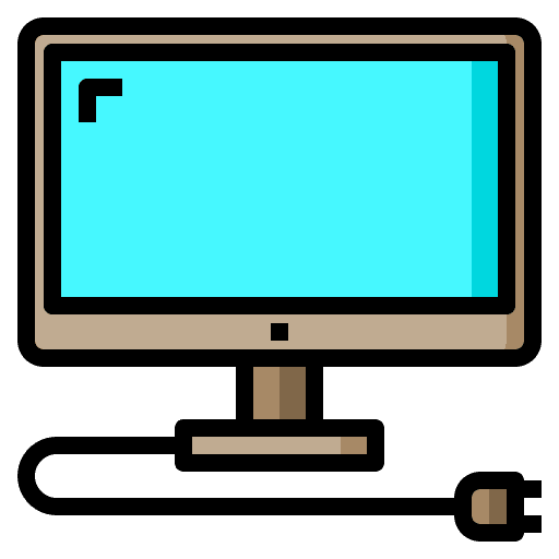 Monitor computer screen computer television icon Monitor computer screen computer television icon