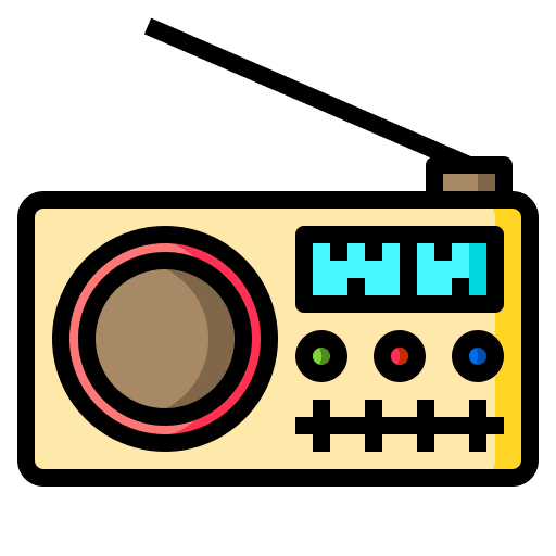 Radio communications electronics technology icon Radio communications electronics technology icon