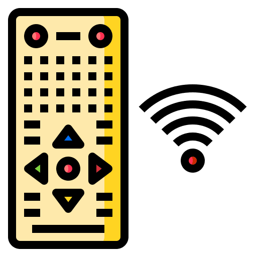 Remote control technology device remote control icon Remote control technology device remote control icon