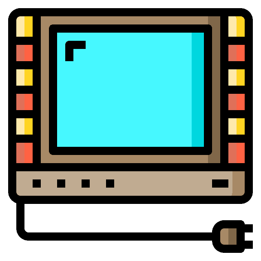 Television screen electronics antenna icon