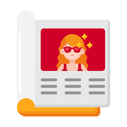 Magazine magazine leisure model icon