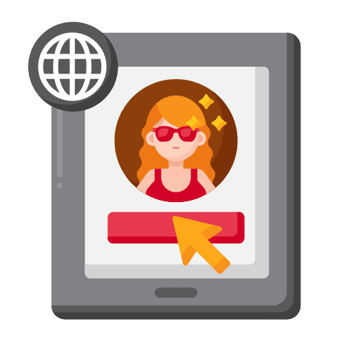 Virtual event schedule virtual event tablet icon