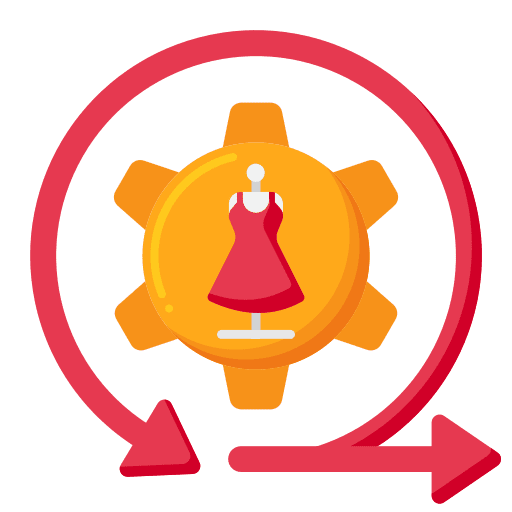 Agile development agile clothing icon