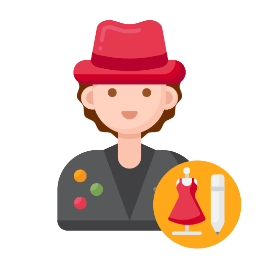 Fashion designer avatar fashion fashion designer icon