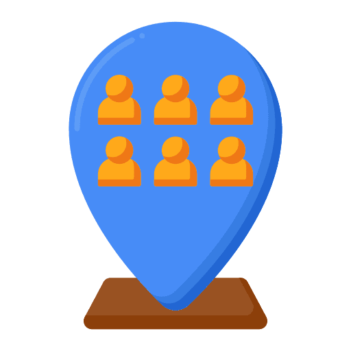 Audience visitor pin placeholder icon