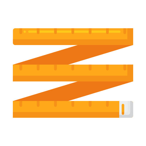 Measuring tape tool art and design sewing icon