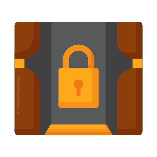Private padlock restricted private icon