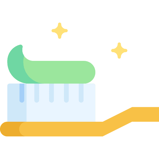 Toothbrush tooth dental hygiene healthcare and medical icon