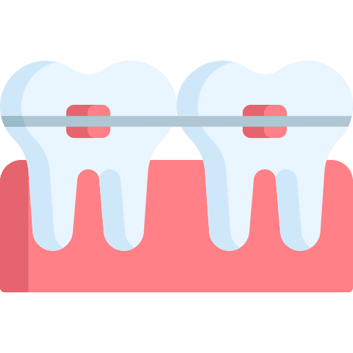 Braces healthcare and medical mouth dentist icon Braces healthcare and medical mouth dentist icon