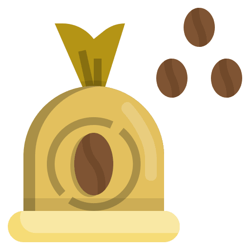 Coffee beans coffee sack coffee pack icon Coffee beans coffee sack coffee pack icon