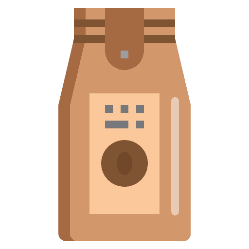 Coffee pack seed coffee shop drink icon Coffee pack seed coffee shop drink icon