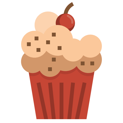 Cupcake bakery dessert baked icon Cupcake bakery dessert baked icon