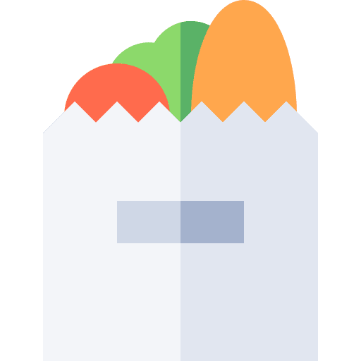 Shopping bag bag market grocery bag icon