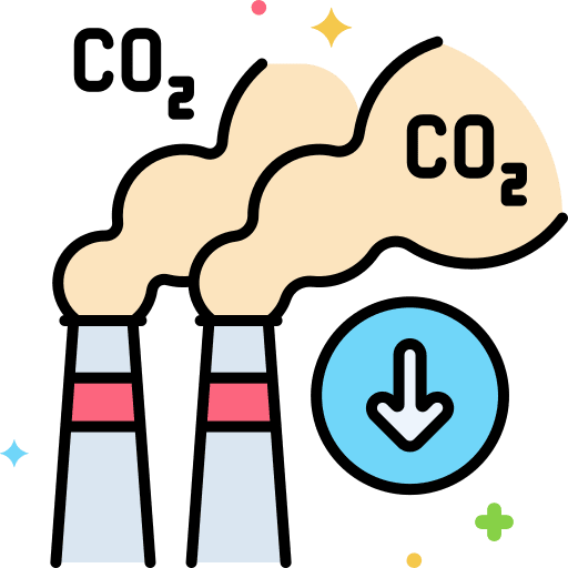 Co2 reduce co2 cloud greenhouse gas icon