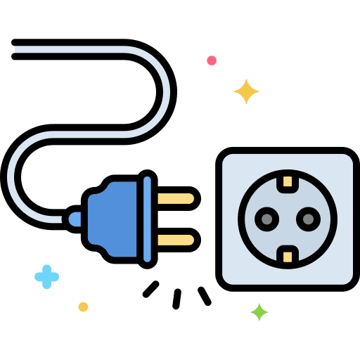 Unplugged eco devices sustainability icon