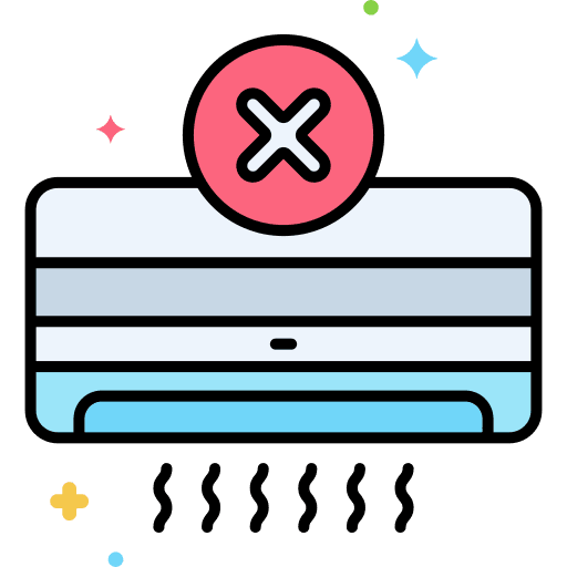Air conditioning air conditioning signaling no icon