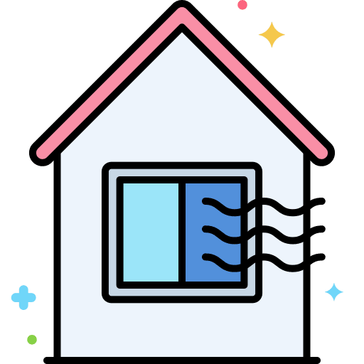 Ventilation living sustainability ecology and environment icon