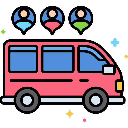 Carpool ecology and environment carpool family car icon