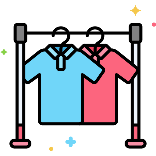 Clothing rack clothes rack clothing rack fashion icon
