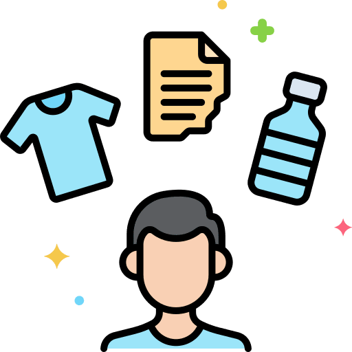 Garbage pollution product eco icon