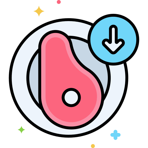 Meats sustainability meat ecology icon