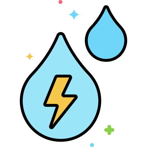 Water energy water energy recycling eco icon