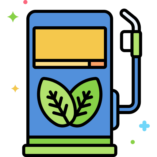 Eco fuel transportation fuel eco fuel icon