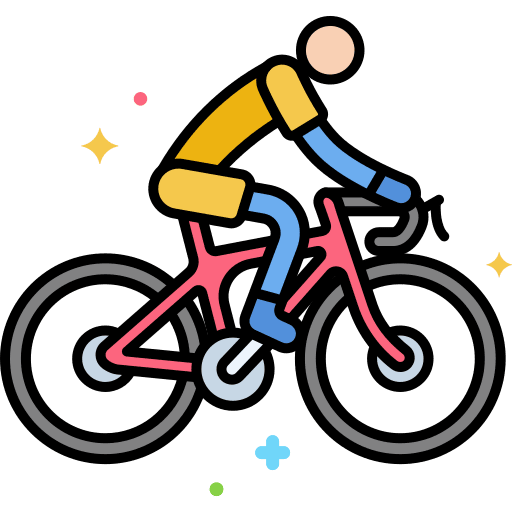 Riding ride bike cycling icon