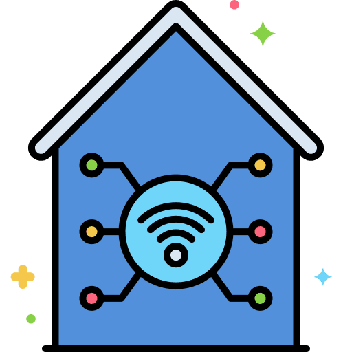 Smart home smart home wireless ecology and environment icon