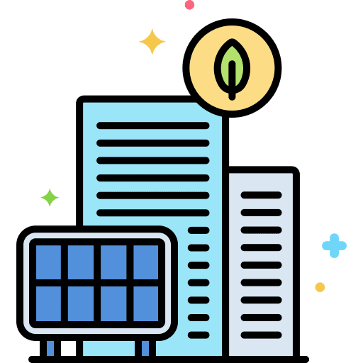Sustainability electronics ecology living icon