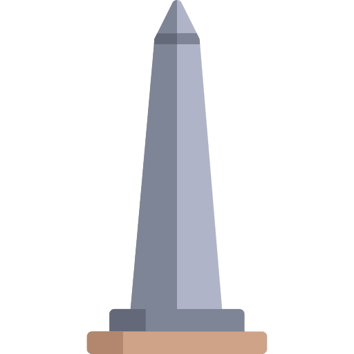 Obelisk landmark monument building icon