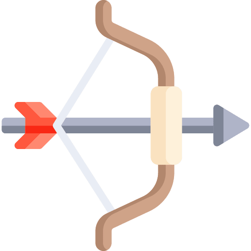 Archery hunter arch bow icon