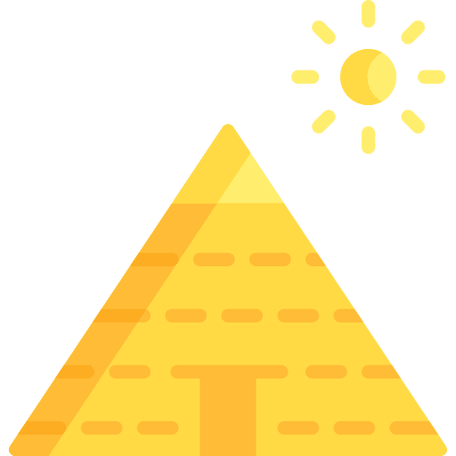 Pyramid egypt cultures architecture and city icon