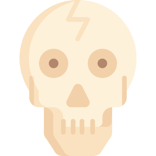 Skull bone skull halloween icon
