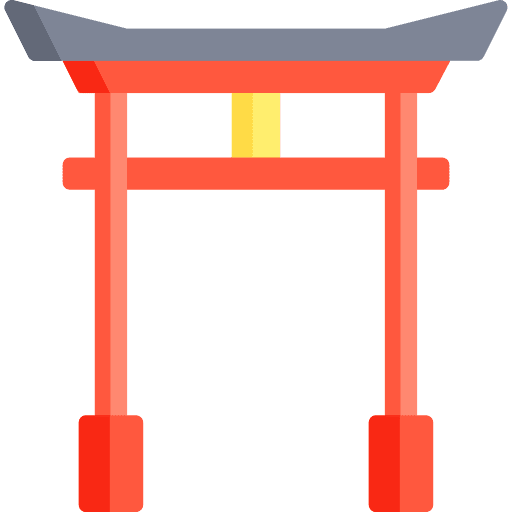 Torii gate asia architecture and city cultures icon