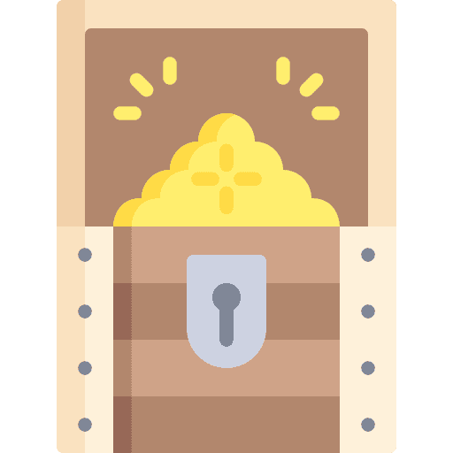 Treasure chest fairy tale treasure chest miscellaneous icon