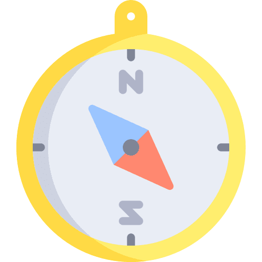 Compass compass orientation cardinal points icon