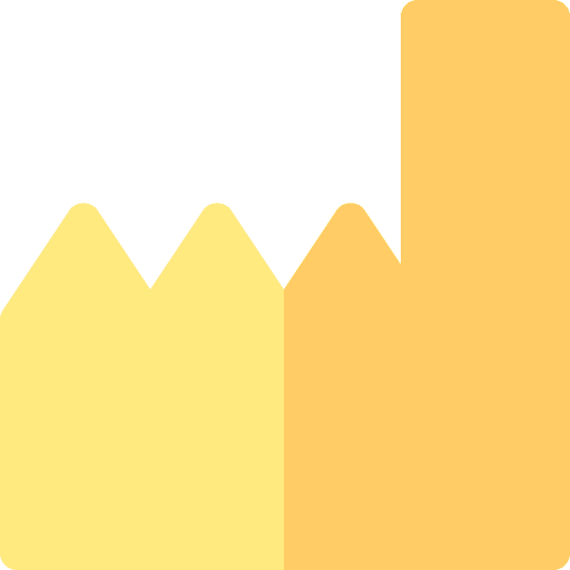 Factory industry factory buildings icon