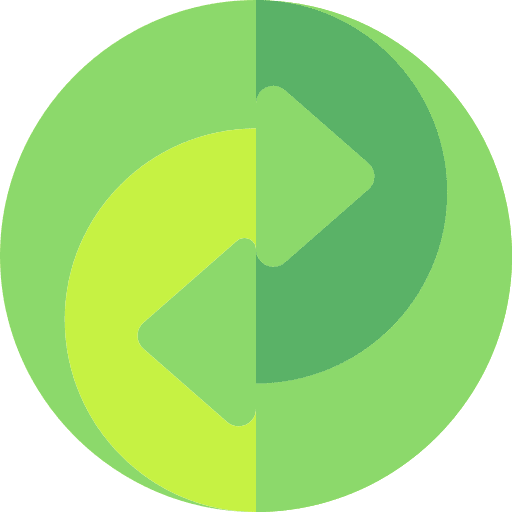 Green dot packaging recycle ecology and environment icon