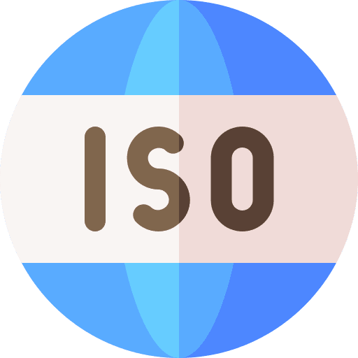 Iso quality control shapes and symbols warranty icon