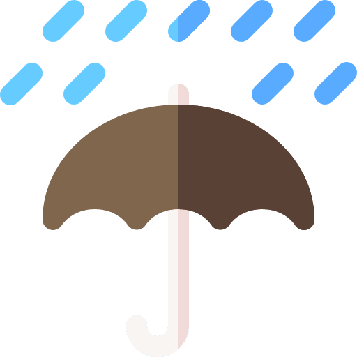 Keep dry signaling protect rain icon