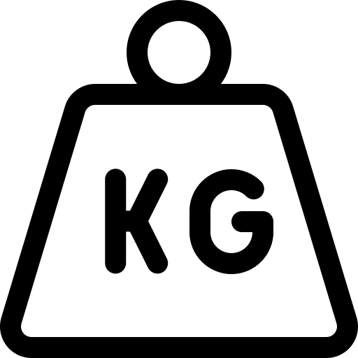 Heavy heavy shapes and symbols kilograms icon