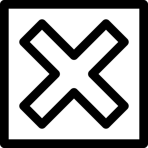 Cross quit delete cross out icon Cross quit delete cross out icon